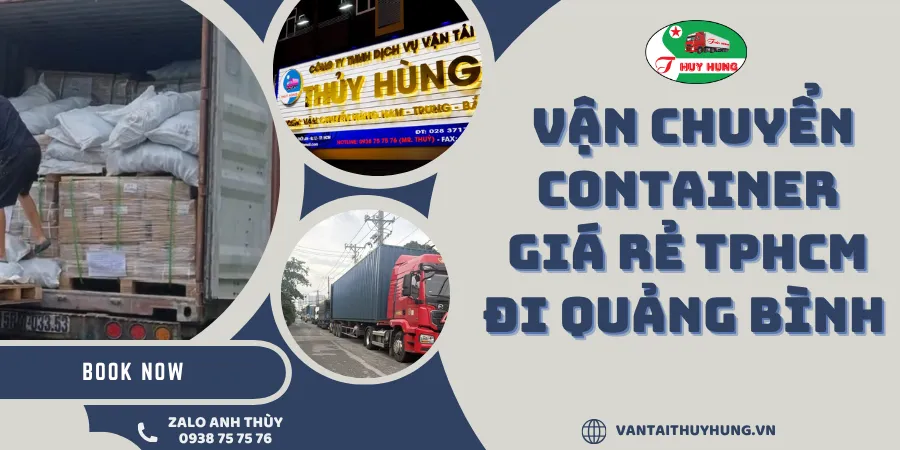 Vận chuyển container giá rẻ TPHCM đi Quảng Bình
