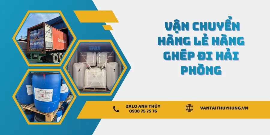 Vận chuyển hàng lẻ, hàng ghép đi Hải Phòng
