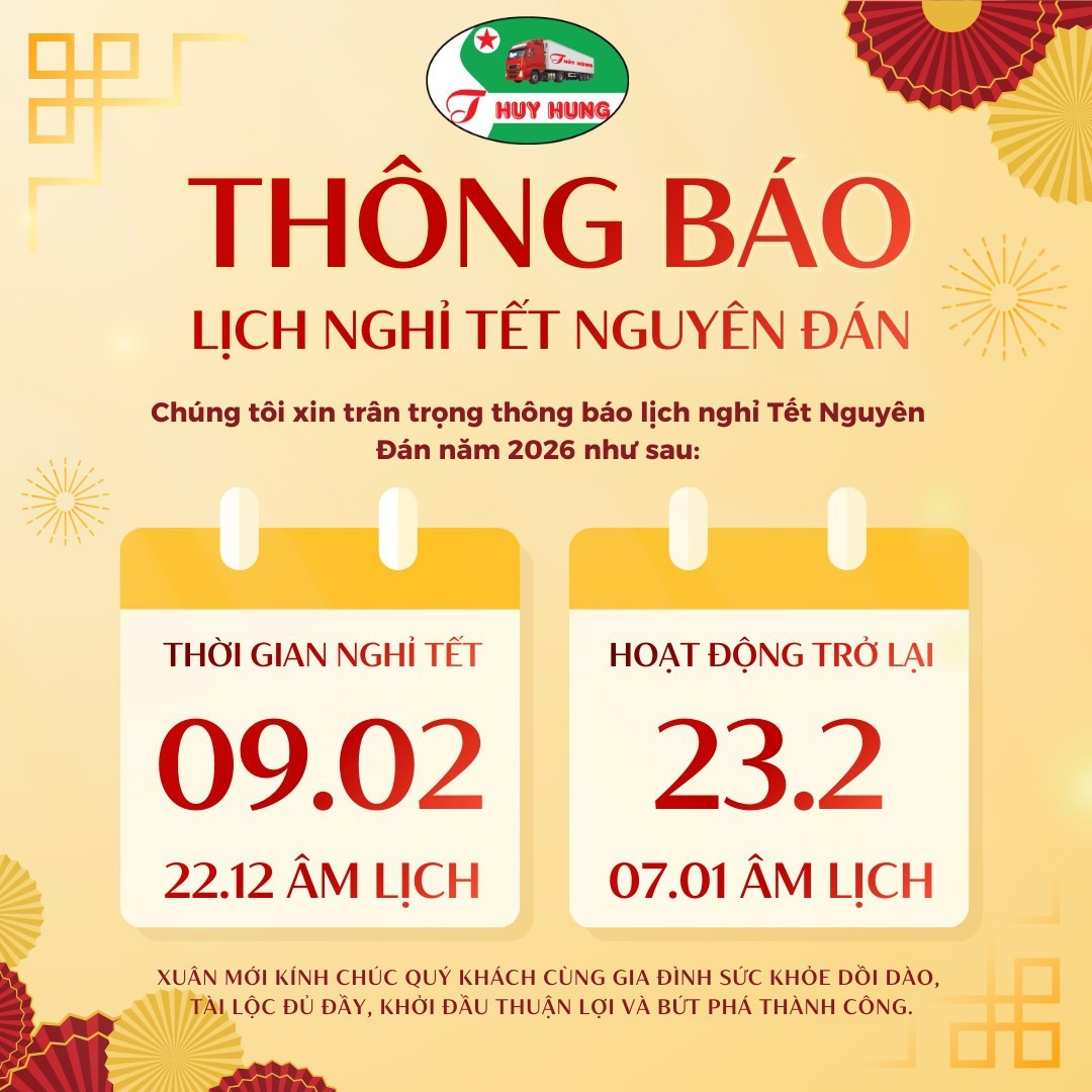 THÔNG BÁO NGHỈ TẾT NGUYÊN ĐÁN BÍNH NGỌ 2026